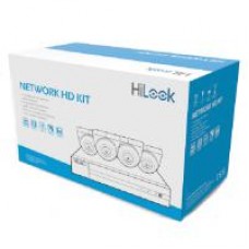 HiLook kit NVR 4CH/4POE+ 4 domos IP66 2.8mm 2MP + HDD 1TB